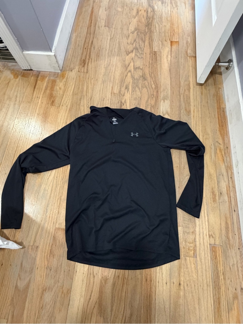 Under Armour Men's Black Long-Sleeve Athletic Quarter Zip